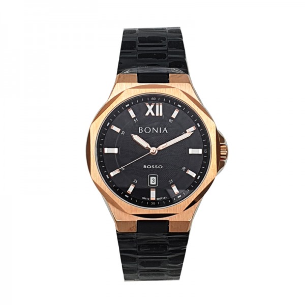 Bonia BNR181-1533 Rosegold Black Man